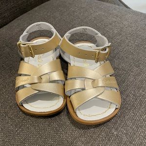 Adorable Gold Salt Water Sandals